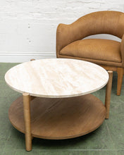 Load image into Gallery viewer, Travertine Top Coffee Table