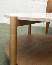 Load image into Gallery viewer, Travertine Top Coffee Table