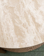 Load image into Gallery viewer, Travertine Top Coffee Table
