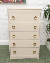 Load image into Gallery viewer, Almond Art Deco Dresser