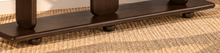 Load image into Gallery viewer, Arden sculptural espresso wood display bookshelf with tiered open shelves, rounded edges and offset vertical supports