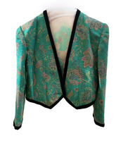 Load image into Gallery viewer, Vintage Paisley Wool Cardigan