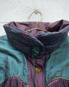 Vintage Jewel Tone Puffer Jacket (M)
