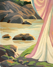 Load image into Gallery viewer, Vintage PBN Japanese Woman with Bird