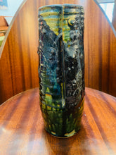 Load image into Gallery viewer, Green Blue Glazed Tall Vase