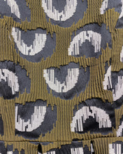 Load image into Gallery viewer, Graphic Olive Green Dress with Pockets and Peekaboo Back(4)