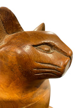 Load image into Gallery viewer, Wood Carved Cat Box