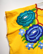 Load image into Gallery viewer, Marigold Colored Mexican Huilpil Blouse