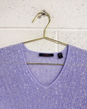 Load image into Gallery viewer, Lavender Sequin Blouse (S)