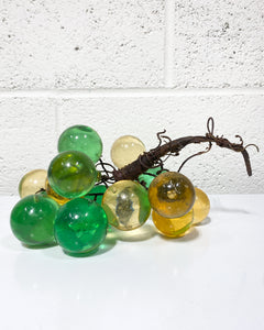 Vintage Gold and Green Lucite Grapes
