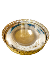 Load image into Gallery viewer, Ornate Gold Oval Perfume Tray