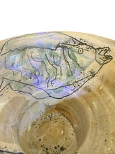 Load image into Gallery viewer, Studio Bowl with Hand Painted Fish