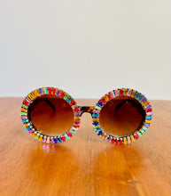 Load image into Gallery viewer, Rhinestone Embellished Round Sunnies