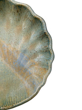 Load image into Gallery viewer, Scalloped Celadon Shallow Pottery Bowl by Ruez