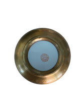 Load image into Gallery viewer, Japanese Porcelain with Blue Dragons and Brass Covered Base