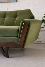 Load image into Gallery viewer, 80" Desmond Walnut Framed Sofa in Royale Olive