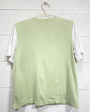 Load image into Gallery viewer, Vintage Sage Green Blouse with Flowers (S)