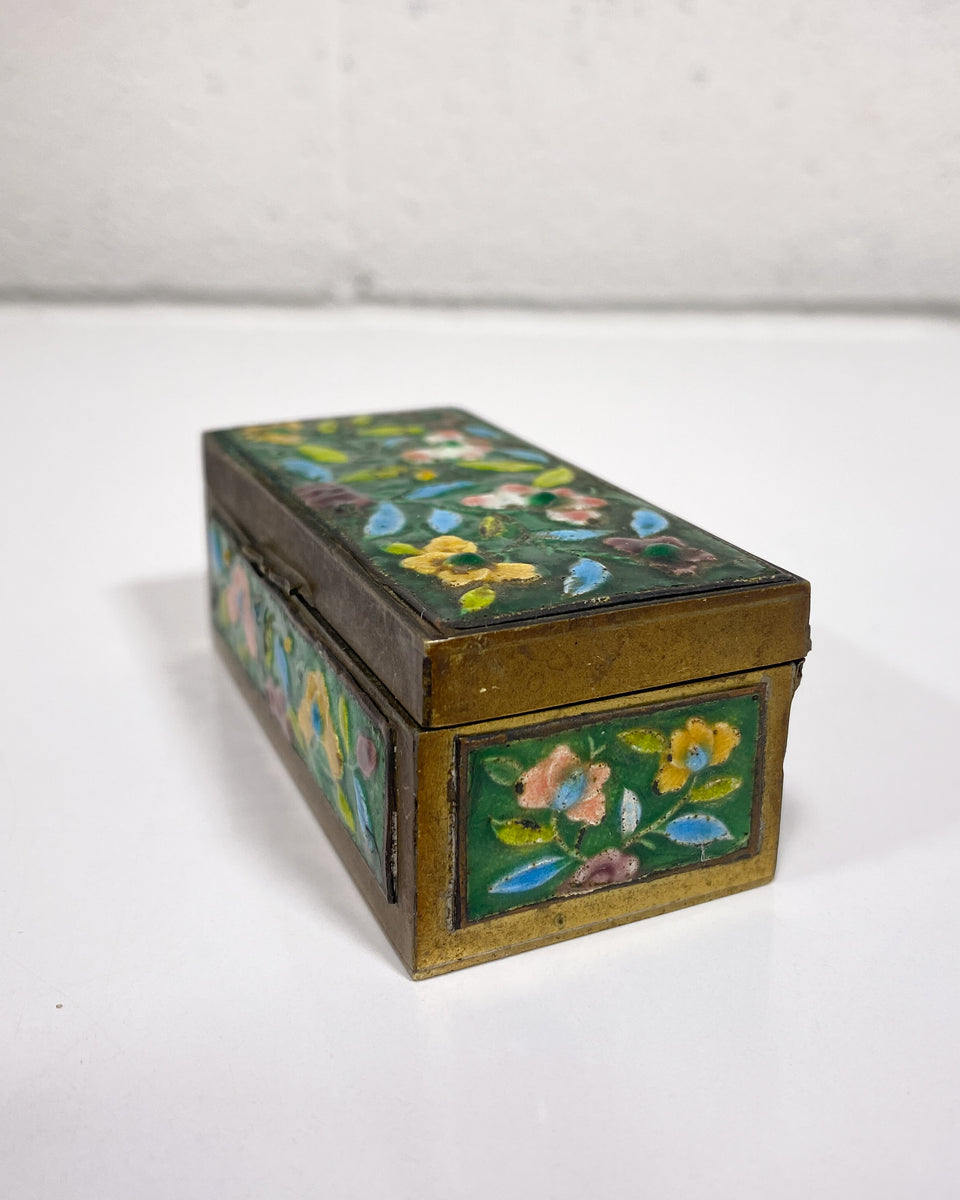 Vintage Colorful Brass Pill Box – Sunbeam Vintage