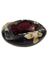 Load image into Gallery viewer, Hand Painted Amethyst Venetian Ashtray