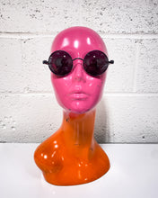Load image into Gallery viewer, Black Round Sunnies with Wire Detail