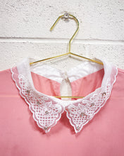 Load image into Gallery viewer, Pink Blouse with Sheer Collar (L)
