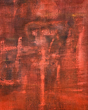 Load image into Gallery viewer, Vintage Large Still Life Painting of Bottles in Red and Black