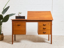 Load image into Gallery viewer, Teak Desk with Flip Top