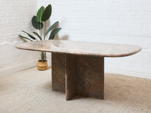Load image into Gallery viewer, Post Modern Pink and Beige Granite Stone Dining Table