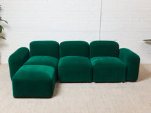 Load image into Gallery viewer, Kelly Green Velvet Modular Sofa