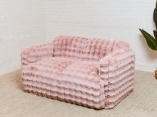 Load image into Gallery viewer, Shaggy Pink Sofa