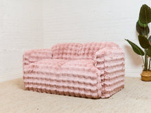 Load image into Gallery viewer, Shaggy Pink Sofa