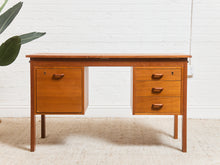 Load image into Gallery viewer, Teak Desk with Flip Top