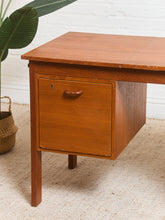 Load image into Gallery viewer, Teak Desk with Flip Top