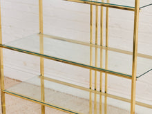 Load image into Gallery viewer, Vintage Brass Arched Etagere designed by Milo Baughman for Design Institute of America (DIA)