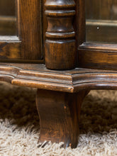 Load image into Gallery viewer, Antique Circa 1900 Bow Front Quarter Sawn Oak China Cabinet Hutch Display
