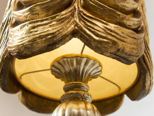 Load image into Gallery viewer, Italian 1960’s Vintage pair of Gold Draped Swag Lamps