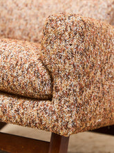 Load image into Gallery viewer, Vintage Rocking Chair in Nubby Fabric New Upholstery