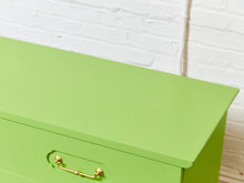 Load image into Gallery viewer, Key Lime Hollywood Regency Dresser