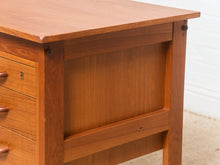 Load image into Gallery viewer, Teak Desk with Flip Top