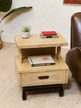 Load image into Gallery viewer, 2 Tier Side Table with Drawer