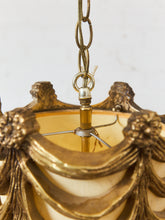 Load image into Gallery viewer, Italian 1960’s Vintage pair of Gold Draped Swag Lamps