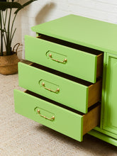 Load image into Gallery viewer, Key Lime Hollywood Regency Dresser