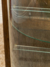 Load image into Gallery viewer, Antique Circa 1900 Bow Front Quarter Sawn Oak China Cabinet Hutch Display