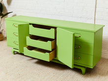 Load image into Gallery viewer, Key Lime Hollywood Regency Dresser