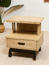 Load image into Gallery viewer, 2 Tier Side Table with Drawer