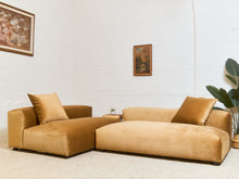 Load image into Gallery viewer, Low profile 1970’s Style 2 piece Sofa Set