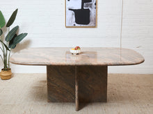 Load image into Gallery viewer, Post Modern Pink and Beige Granite Stone Dining Table