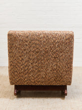 Load image into Gallery viewer, Vintage Rocking Chair in Nubby Fabric New Upholstery