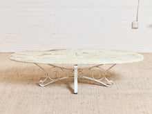 Load image into Gallery viewer, Oval Vintage Coffee Table Hollywood Regency