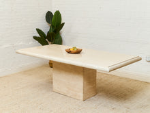 Load image into Gallery viewer, Travertine Post Modern Dining Table